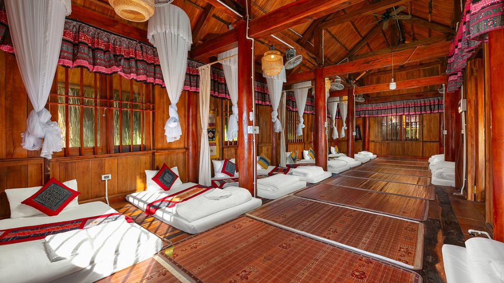 Chambre dorm dans un hébergement chez l’habitant au Vietnam