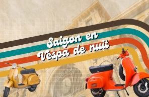 Saigon en Vespa de nuit : entre street food et vie locale