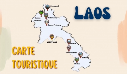 Carte touristique Laos pour un voyage facile et pratique