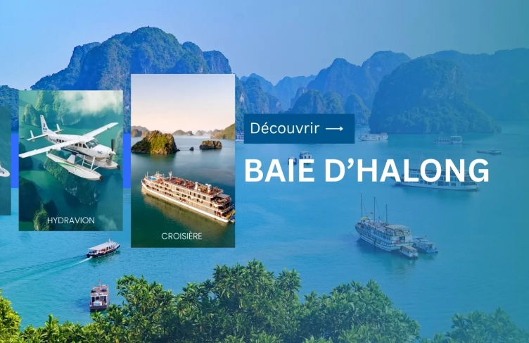 Découvrir la baie d’Halong en croisière et en hydravion