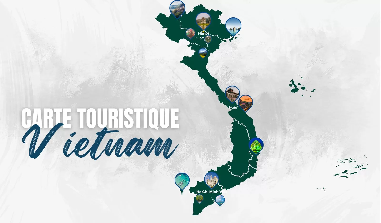 Carte touristique Vietnam : top des sites à découvrir