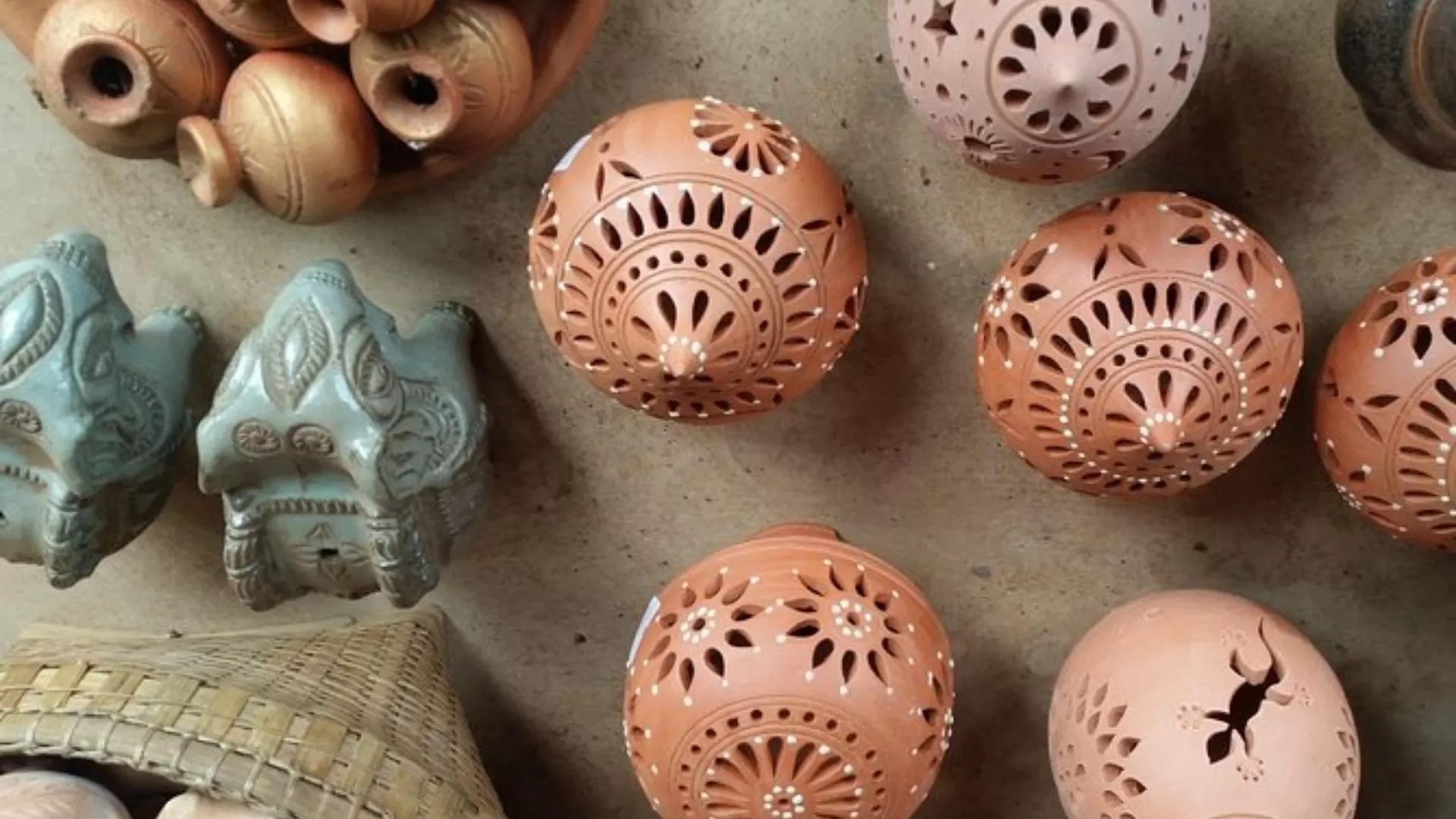 Handmade pottery from Kampong Chhnang highlighting Cambodia’s ceramic tradition.