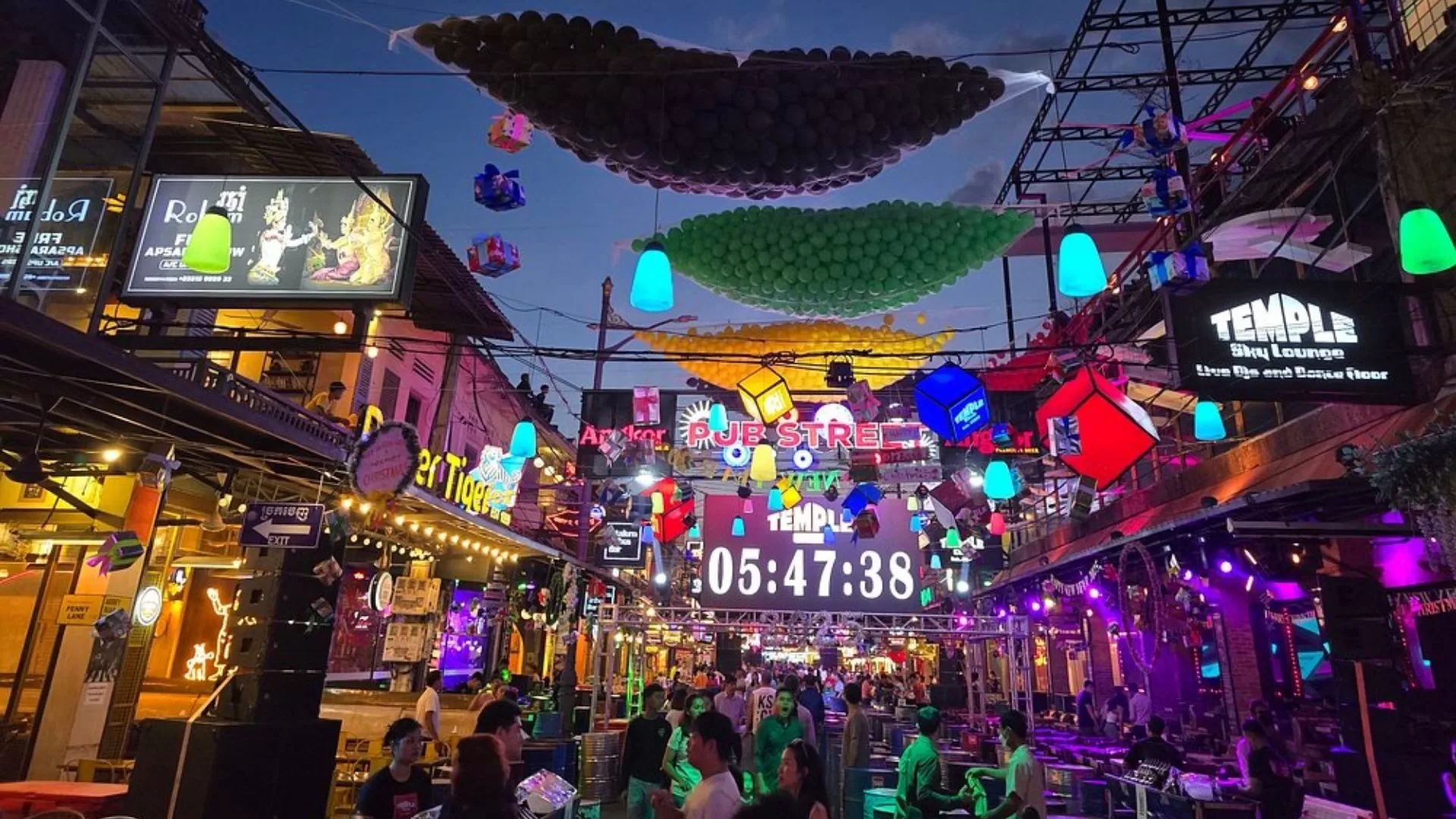 Pub street nightlife