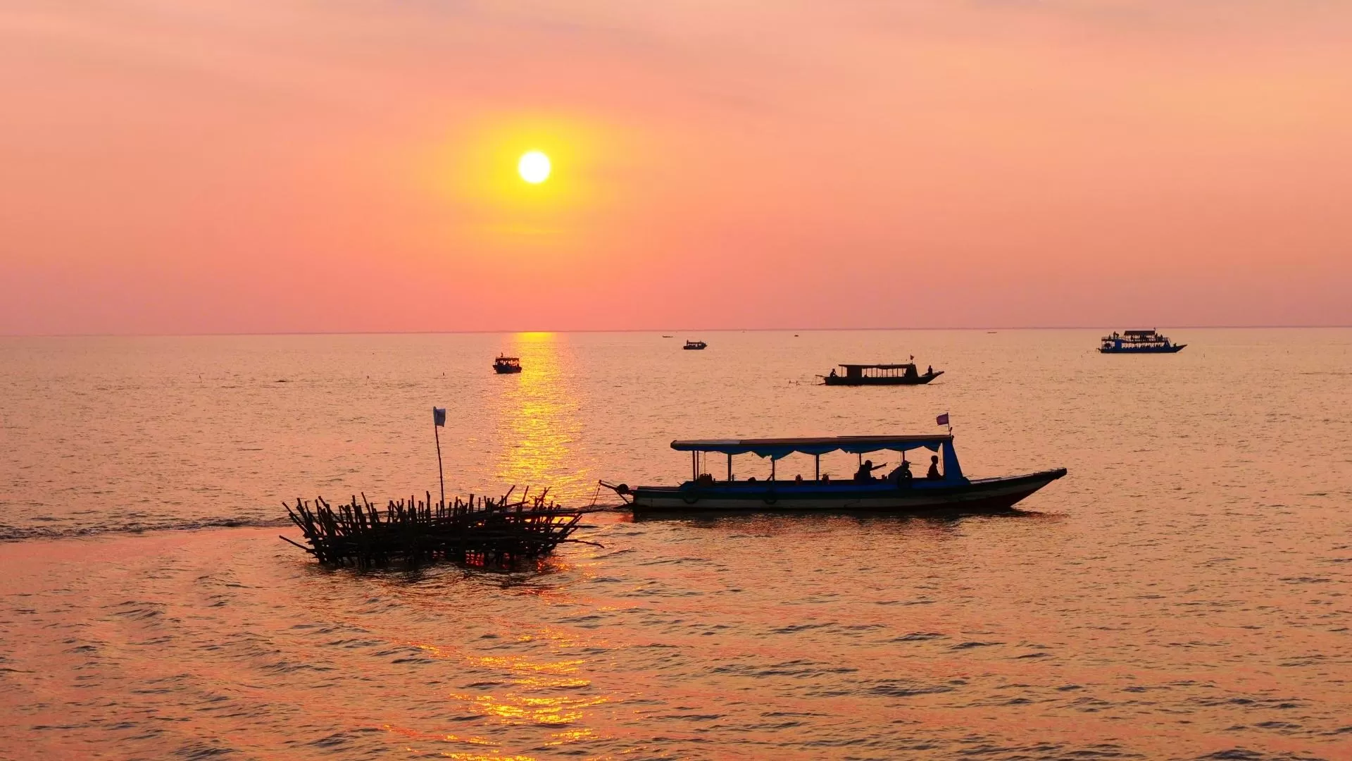 Take a boat ride on Tonle Sap lake