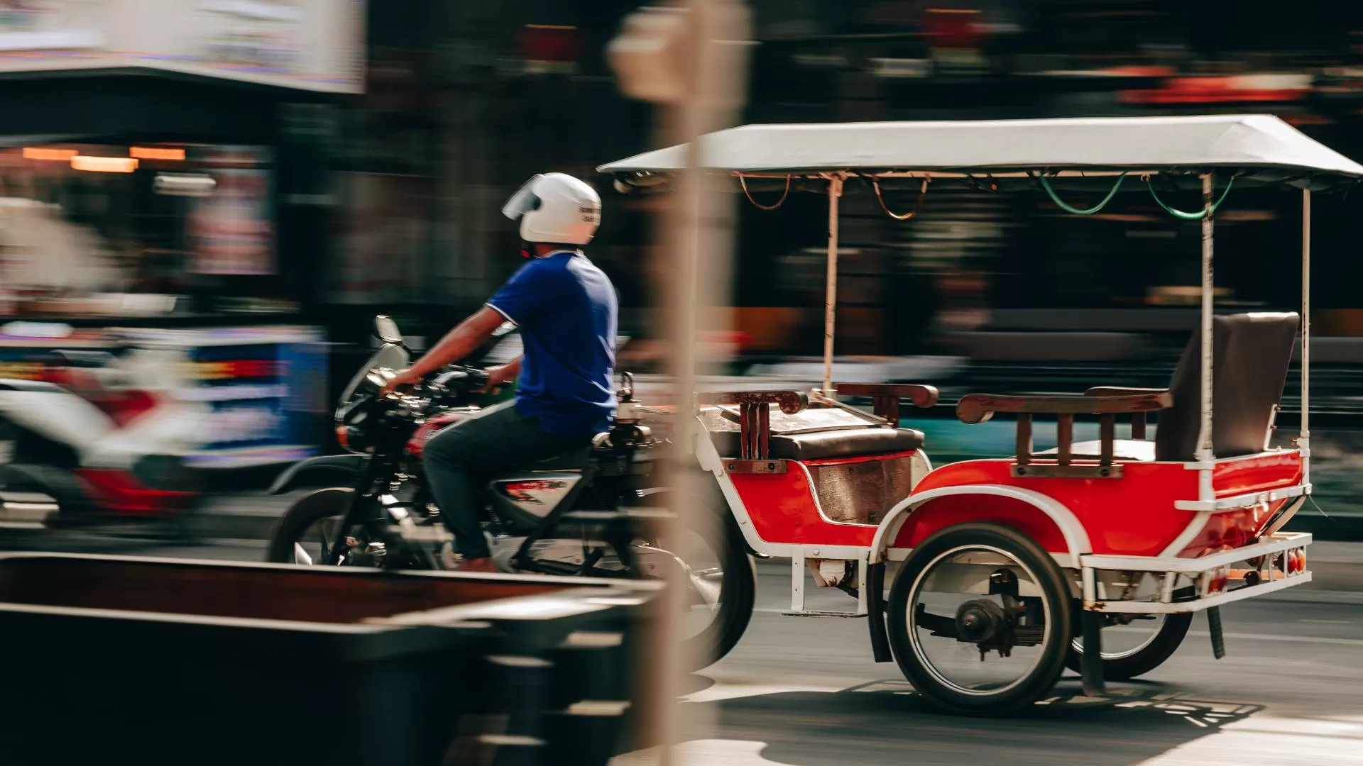 Remorks (tuk-tuk) in Cambodia