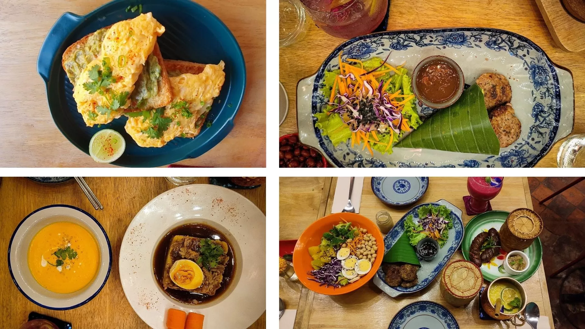 Le menu varié à Bouang Café