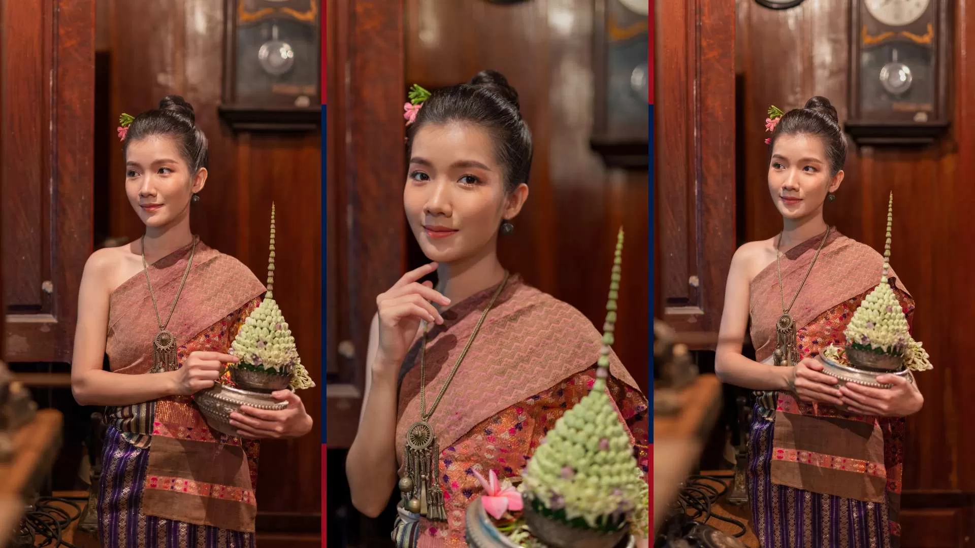 Symbols in the elegance and social status of traditional Lao costumes