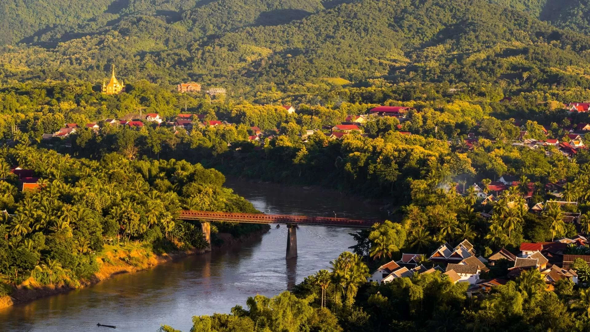 Luang Prabang aerial view