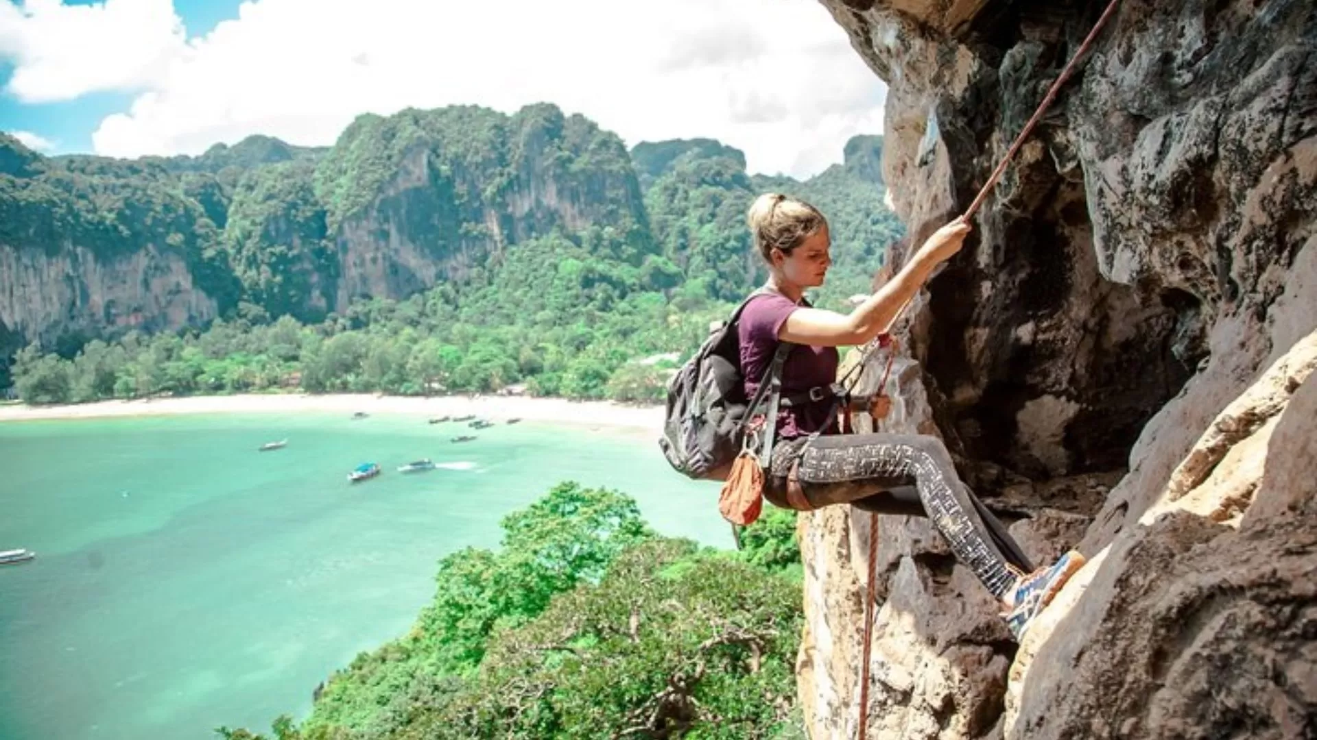Escalade à la plage Railay