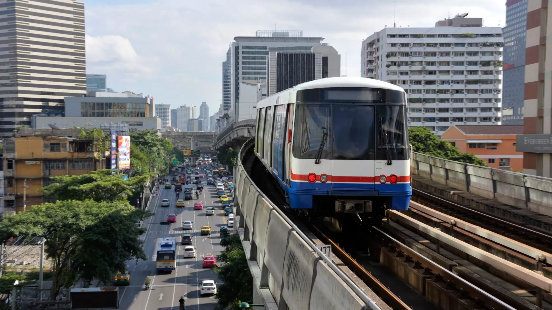 Sky train in Bangkok