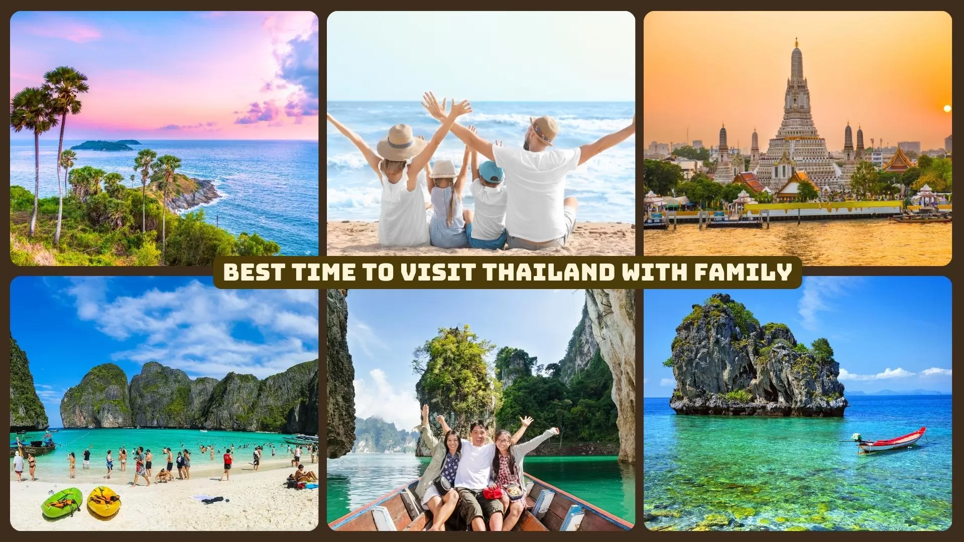 The cool season is the best time for a family holiday in Thailand