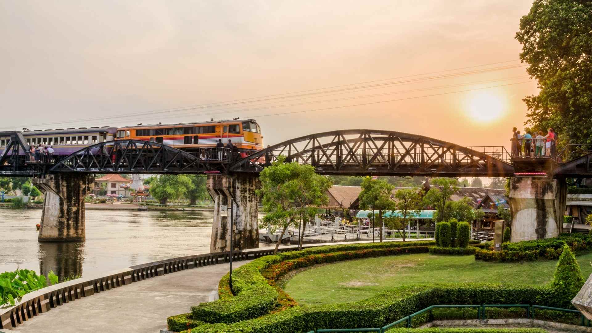 Train across the River Kwai