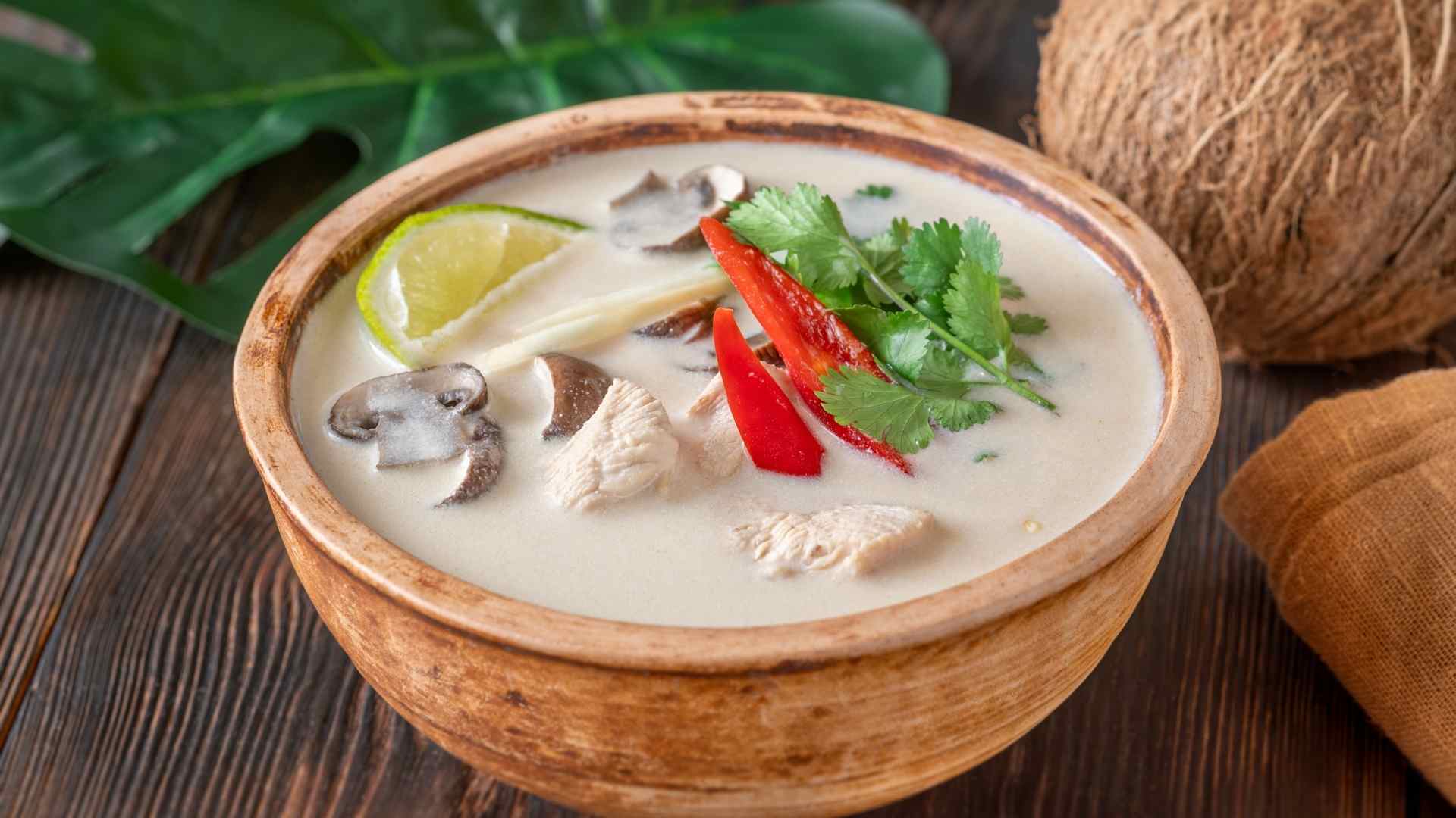 Tom Kha Kai (Coconut chicken soup)