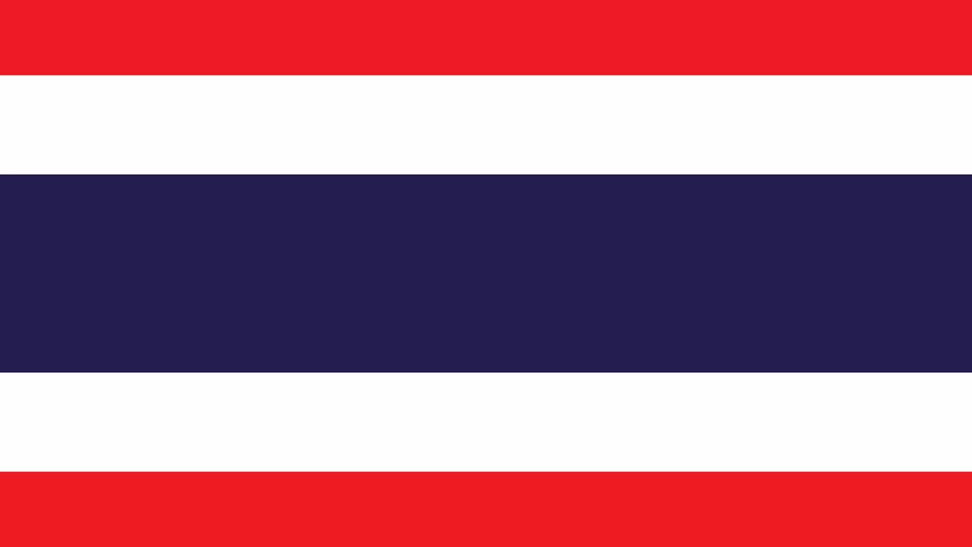 Le drapeau tricolore de la Thaïlande