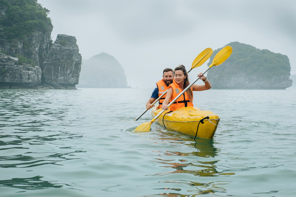 Faire du kayak