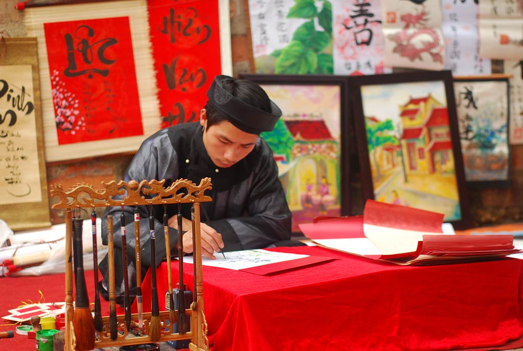 La calligraphie (ou Thu Phap en vietnamienne)