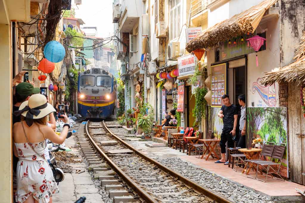 A train in Hanoi