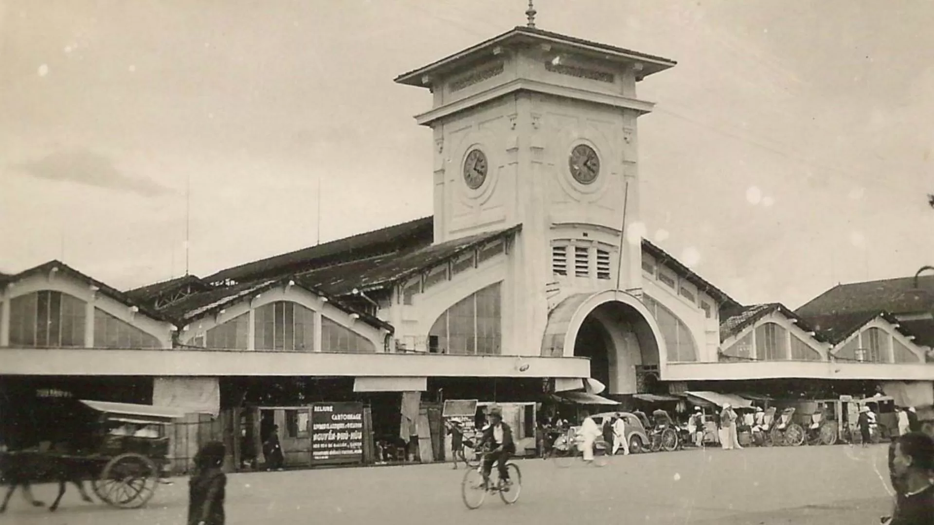Marché de Ben Thanh dans le passé