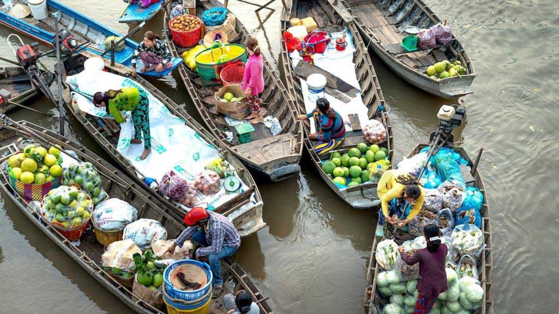 Les marchés flottants du Mekong