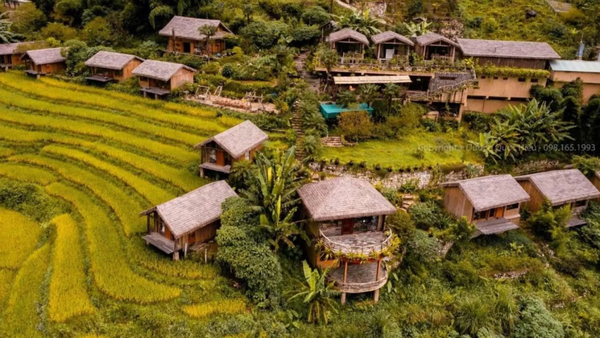Vue aérienne de l’Eco Palms House
