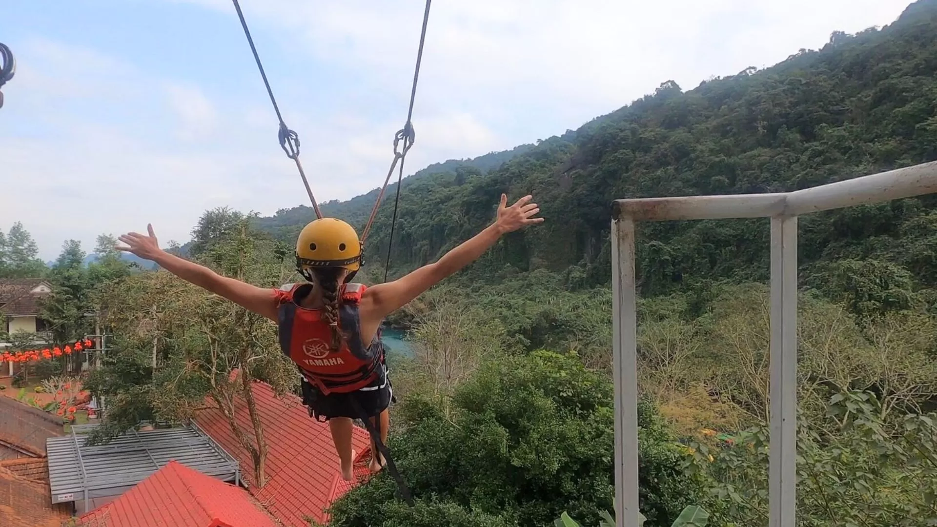 Tyrolienne à Phong Nha