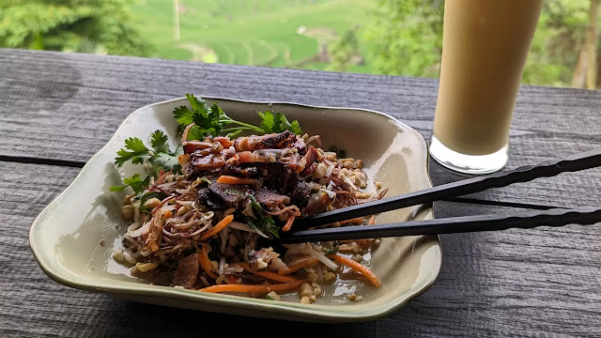 Salade de fleurs de bananier sauvage
