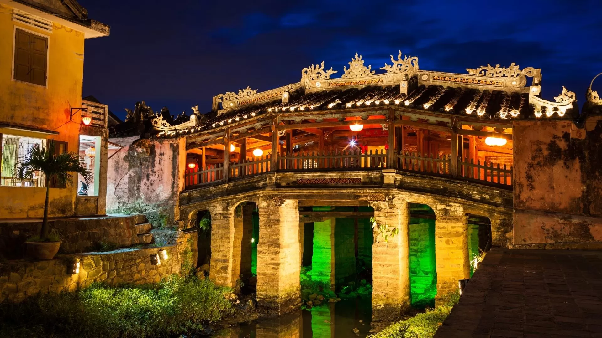 Japanese covered bridge