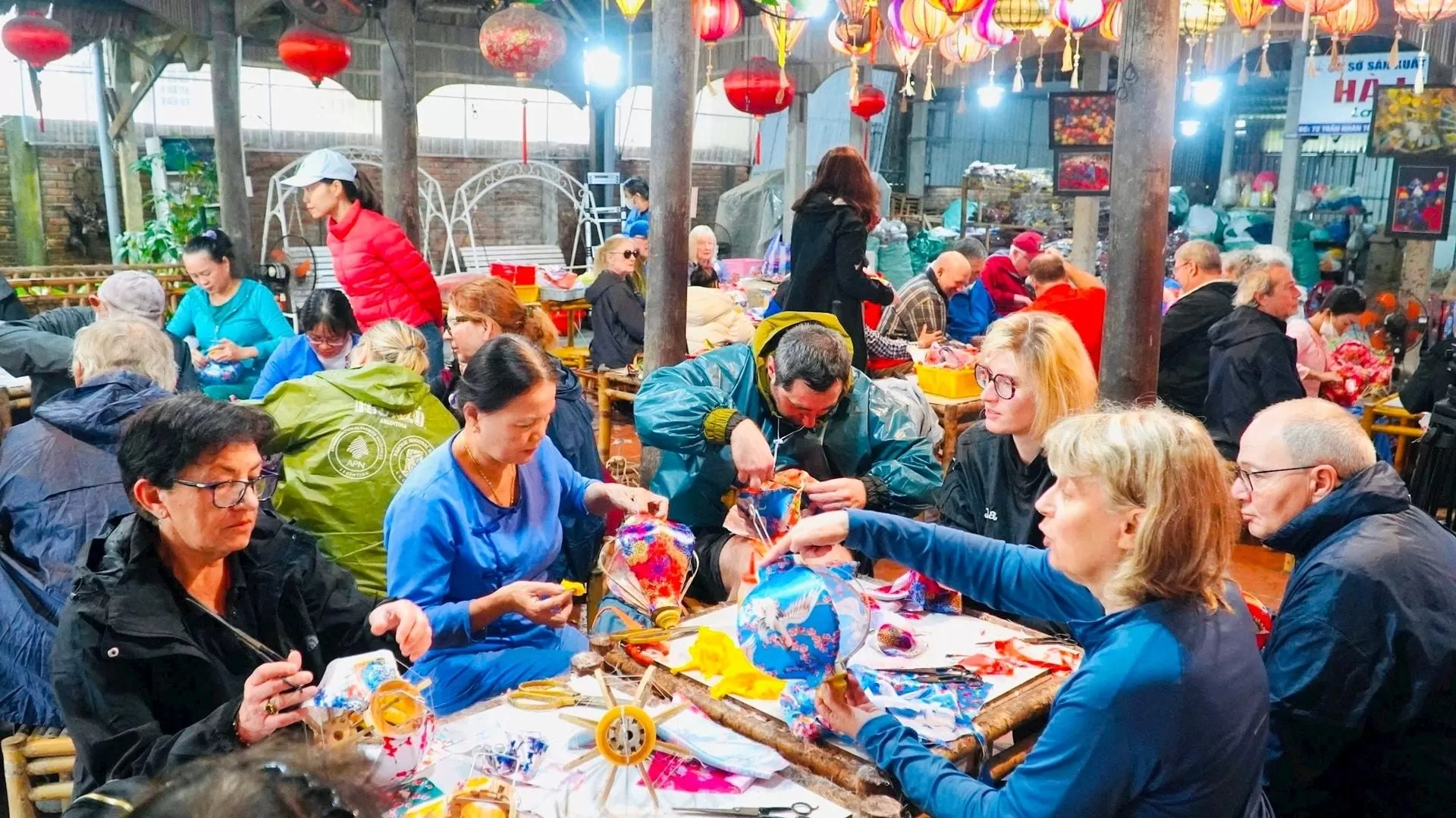 Lantern-making workshop in Hoi An