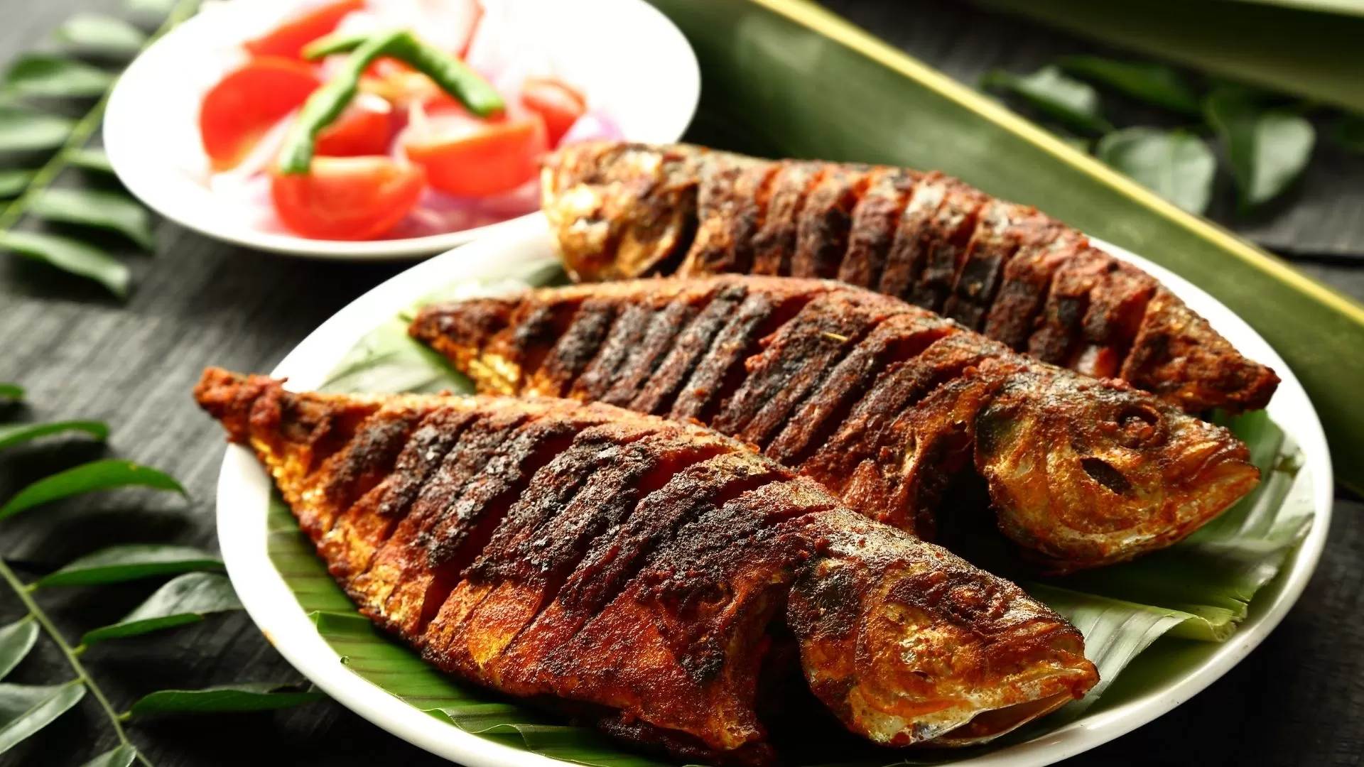 Grilled stream fish