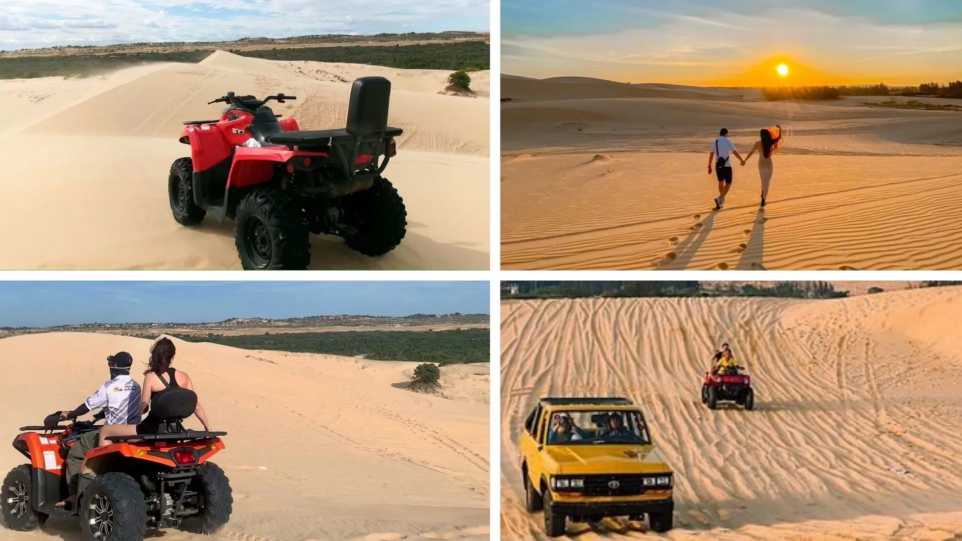 Sunrise jeep tour on the White Sand Dunes