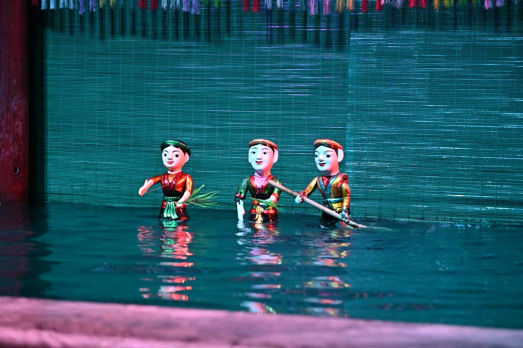 Spectacle des marionnettes sur l'eau