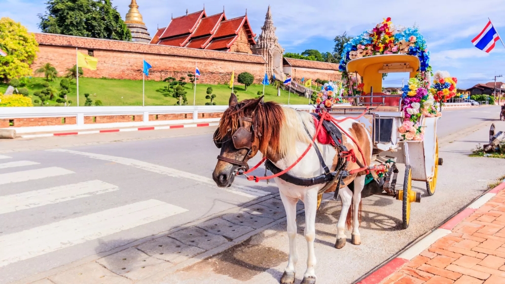 Balade en calèche à Lampang