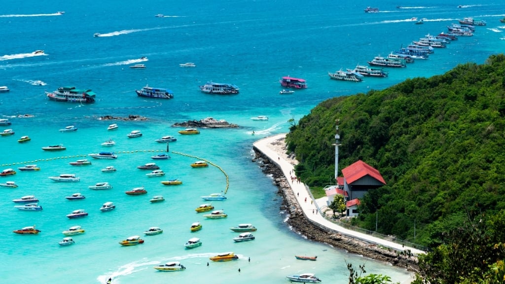 Carte touristique de la Thaïlande pour un voyage bien organisé - thailande pattaya ile de corail 1024 Île de Corail