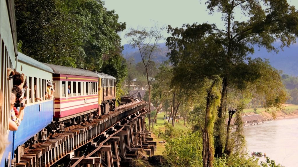 Voyage en train en Thailande