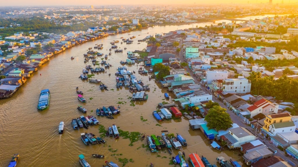 Où faire de la randonnée au Vietnam ? - vietnam mekong marche flottant cai rang 1024 Marché flottant Cai Rang