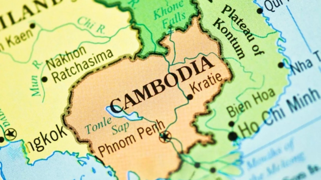 Circuit combiné Vietnam - Cambodge : Tout savoir avant de partir - cambodge carte 1024 Carte du Cambodge