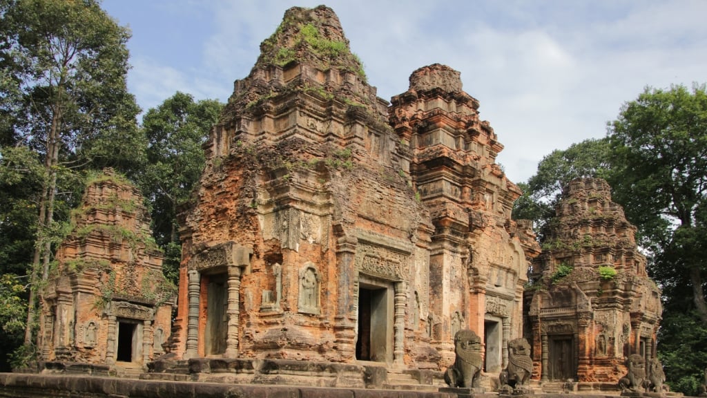 Le groupe Rolous – Temples khmers anciens illustrant l'architecture angkorienne