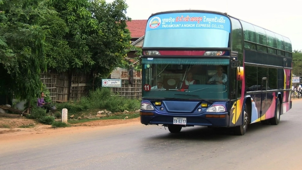 Bus interurbain de Siem Reap à Phnom Penh