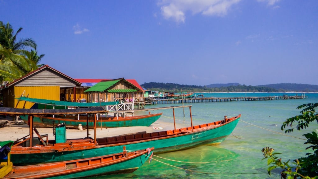 Transports au Cambodge- Koh Rong en bateau