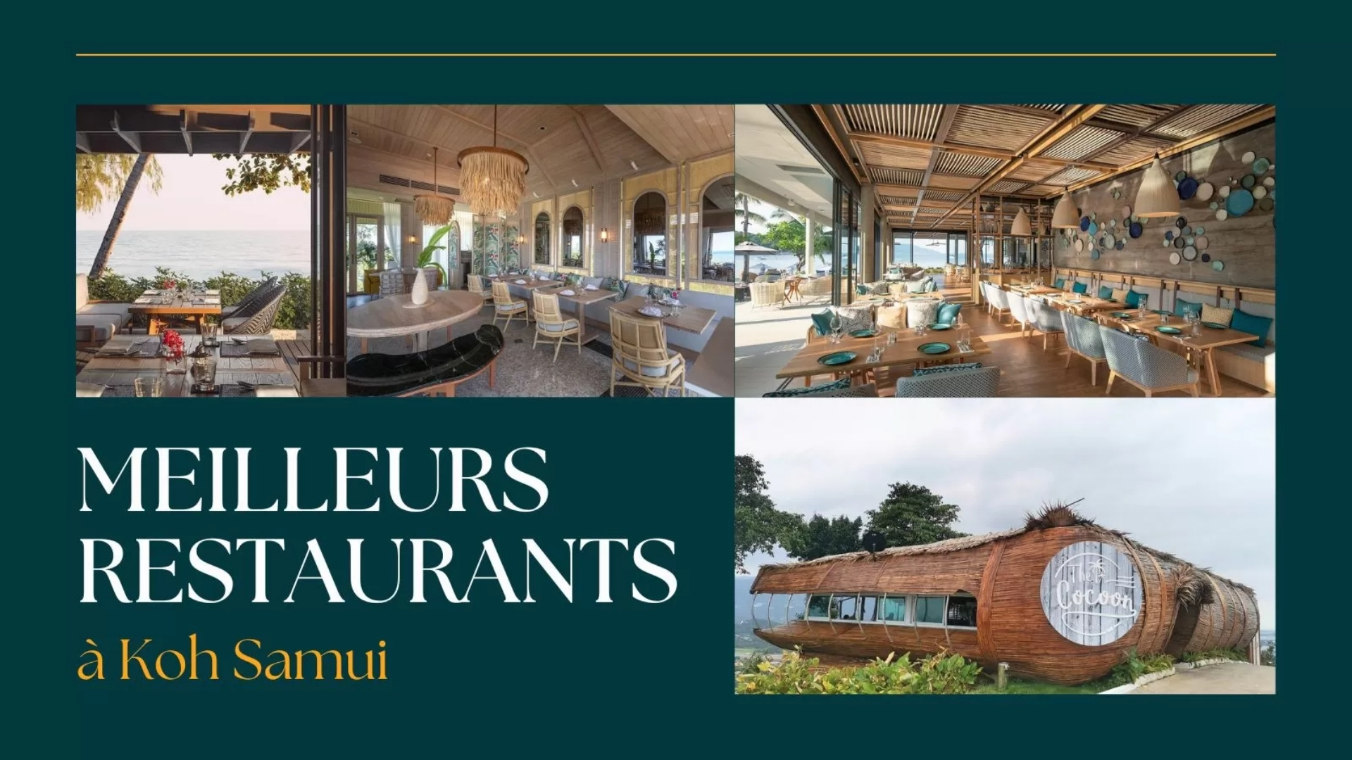 Top 9 meilleurs restaurants à Koh Samui