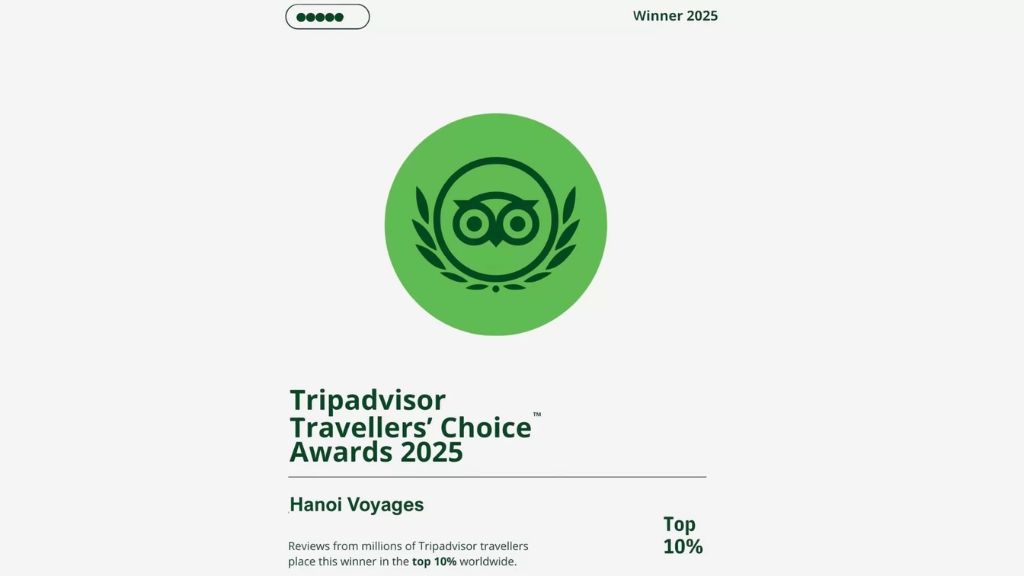 Prix ​​Tripadvisor pour Hanoi Voyages 2025