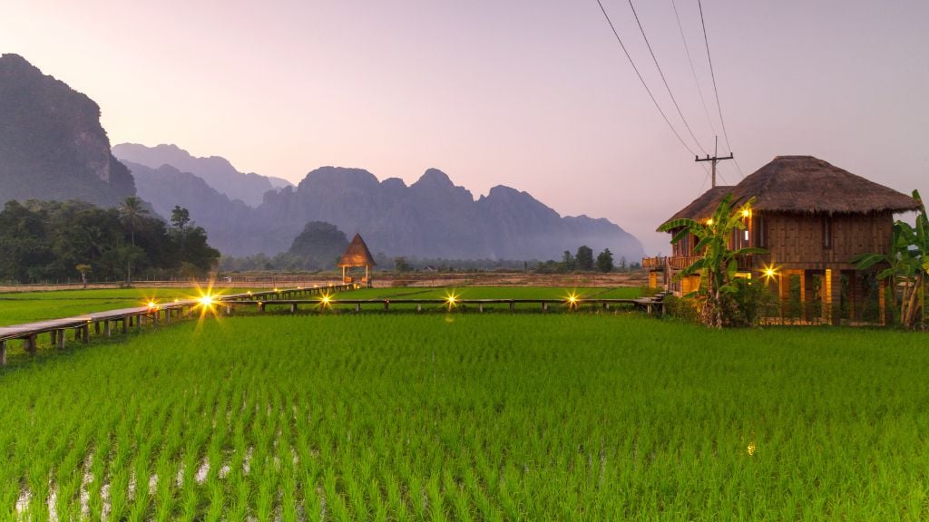 Que faire à Vang Vieng -Village local à Vang Vieng