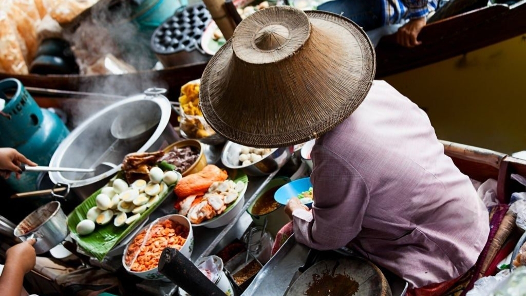 Marché flottant de Wat Sai