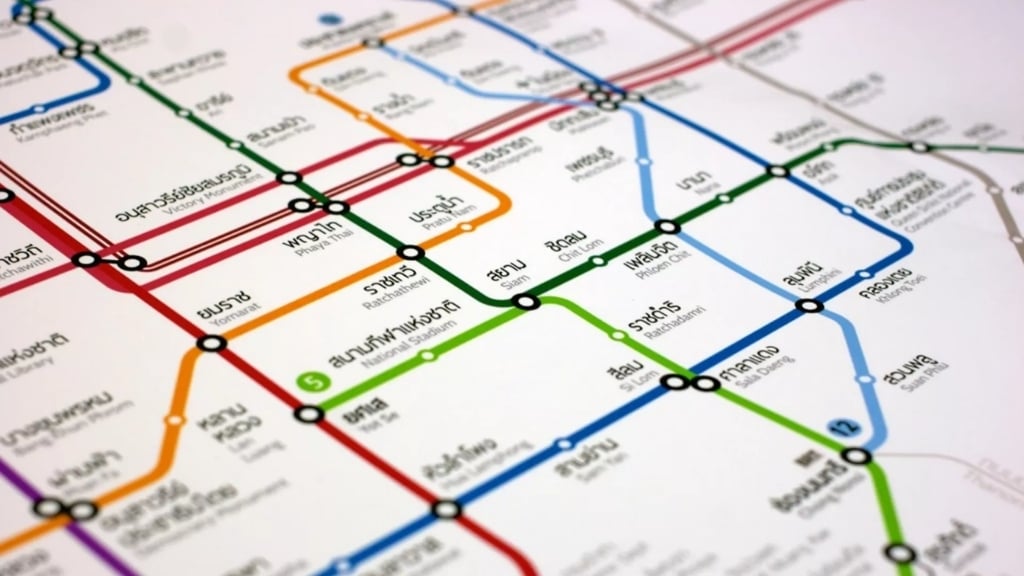 Plan de métro Bangkok