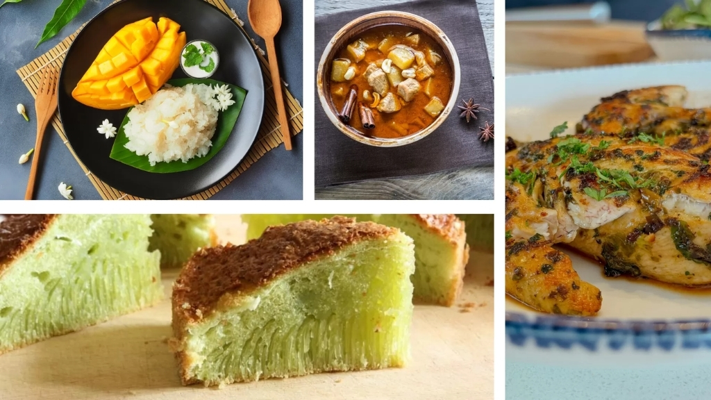 Des plats à Noel en Thailande