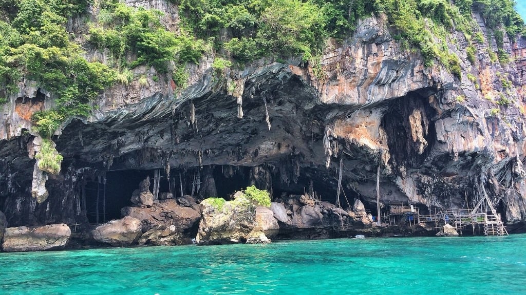 Carte touristique de la Thaïlande pour un voyage bien organisé - thailande koh phi phi grotte de viking 1024 Grotte de Viking