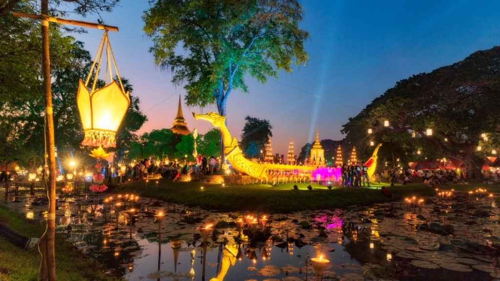 Festivals des lanternes en Thaïlande 2026 : Yi Peng et Loy Krathong - thailande loy krathong 1024 Spectacles traditionnels dans Loy Krathong