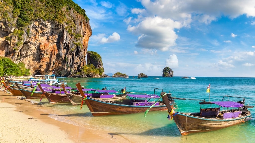 Carte touristique de la Thaïlande pour un voyage bien organisé - thailande phuket phra nang 1024 La plage Phra Nang