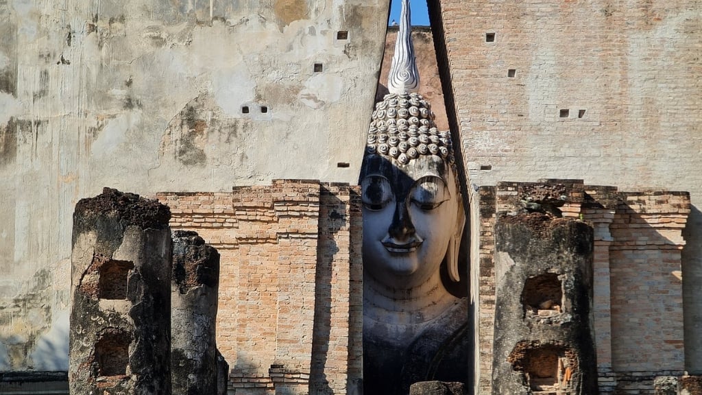 Carte touristique de la Thaïlande pour un voyage bien organisé - thailande sukhothai wat si chum 1024 Temple de l’arbre Bodhi - Wat Si Chum