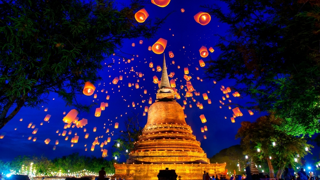Festivals des lanternes en Thaïlande 2026 : Yi Peng et Loy Krathong - thailande yipeng sukhothai 1024 thailande yipeng sukhothai 1024 - Festivals des lanternes en Thaïlande 2026 : Yi Peng et Loy Krathong